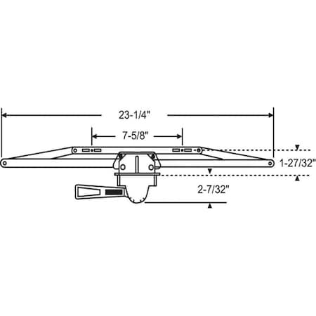 Strybuc Lever Operator RH F White 36-162-3